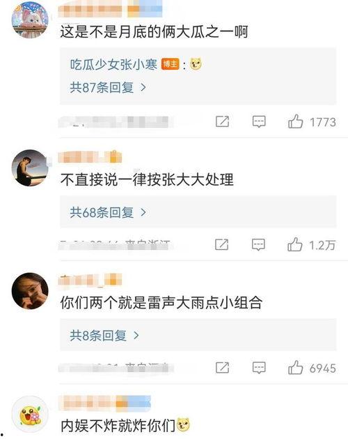 娱乐吃瓜张小寒,从明星恋情到私生子传闻，带你领略娱乐圈的真相与迷雾